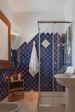 Shower, hair dryer