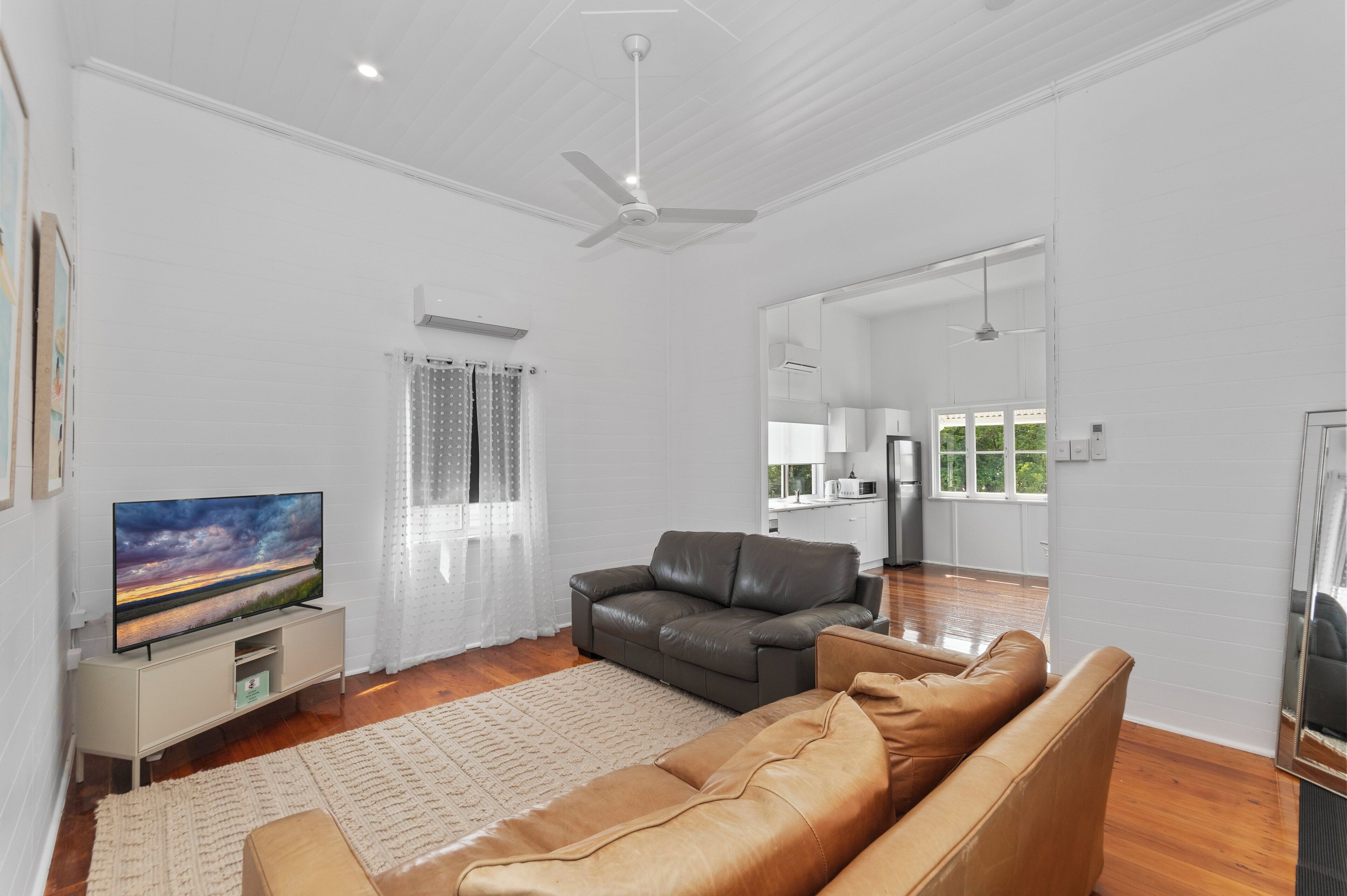 Apartment 1 | Living area | 55-inch Smart TV with digital channels, Netflix, streaming services