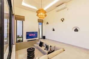 Interior - Villa Celestial Brand New Enchanting 2 BR with Aircon Living Canggu (Badung)