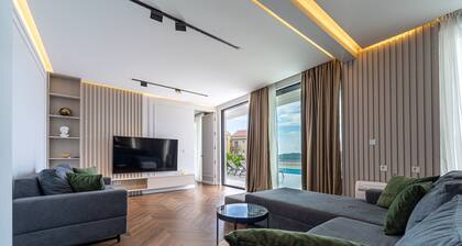 Modern luxury villa with swimming pool & sea view