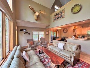 Televisión, chimenea