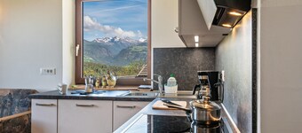 Apartment 'Gatscherhof Abendrot' with Mountain View, Shared Garden and Wi-Fi