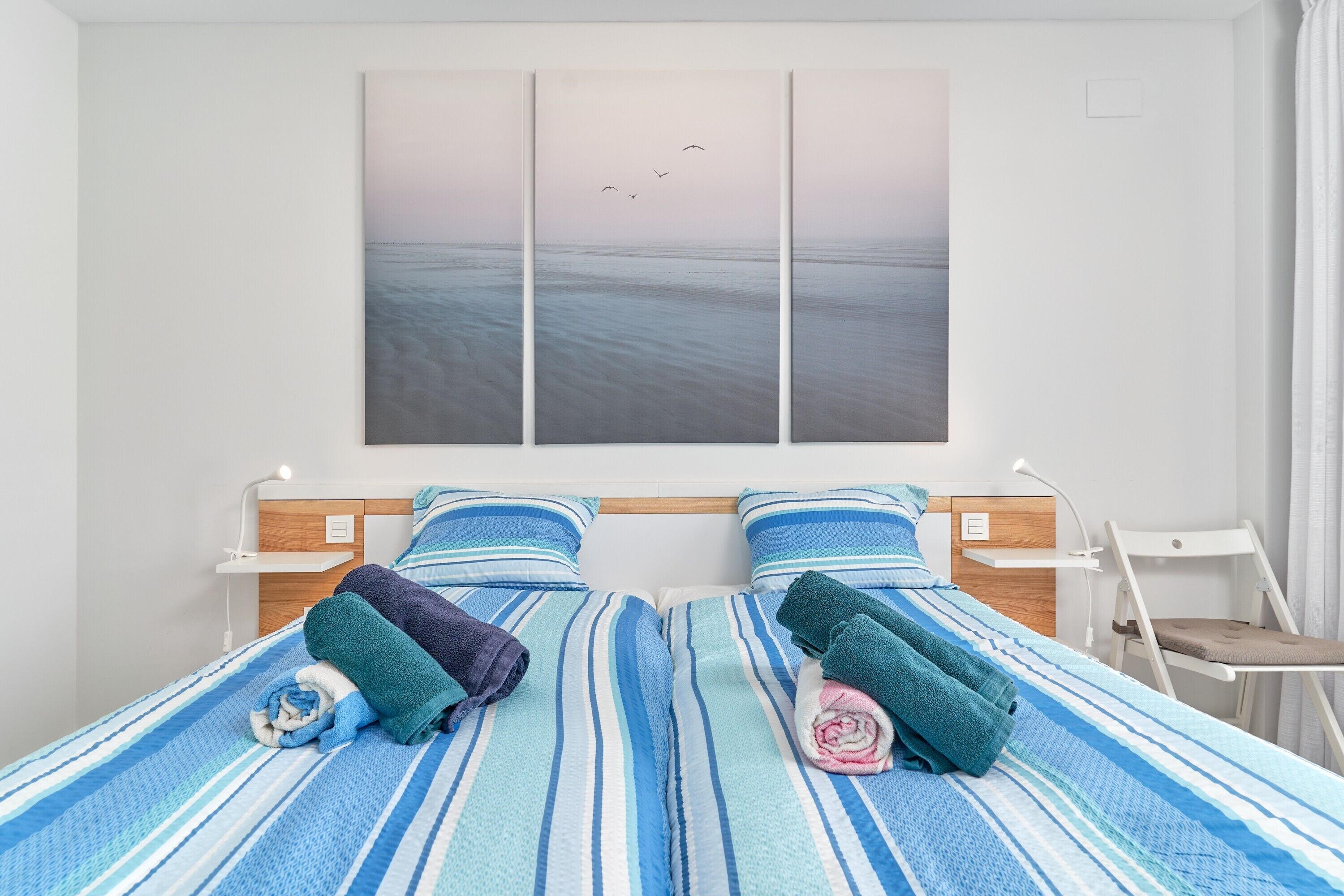 3 habitaciones, tabla de planchar con plancha y wifi gratis 