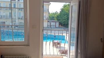Standard Double or Twin Room, Balcony, Pool View | View from room