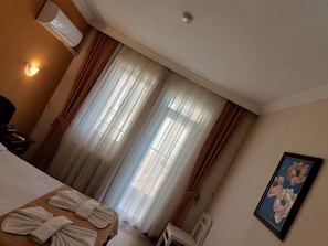 Standard Double or Twin Room, Balcony, Pool View | Desk, laptop workspace, bed sheets -  Grand Cınar Hotel (Fethiye)