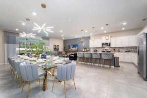 Dining - Spacious 9BR Villa | Home Theater & Pool! (Davenport)