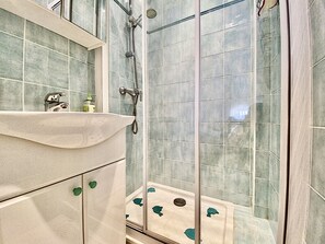 Shower, hair dryer