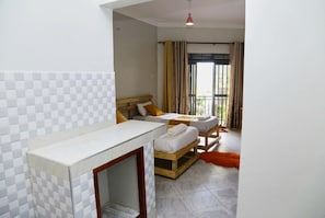 Chambre Deluxe avec lits jumeaux | Cuisinette privée