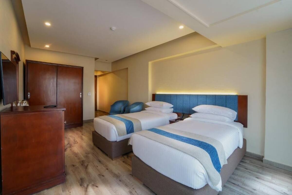 Standard Twin Room | Minibar, iron/ironing board (on request), WiFi (free), bed sheets
