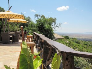 Blick von der Unterkunft