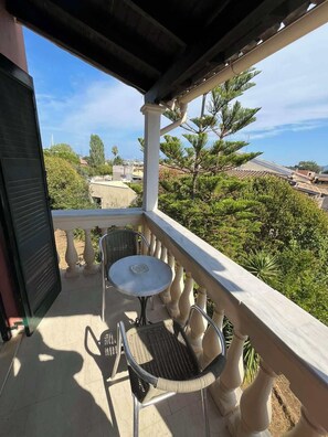 Blick vom Balkon