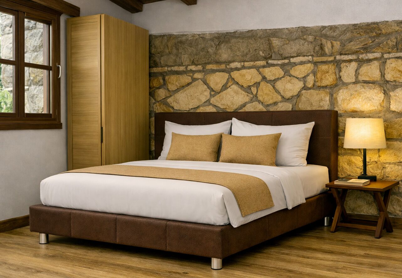 Down duvets, memory-foam beds, individually decorated