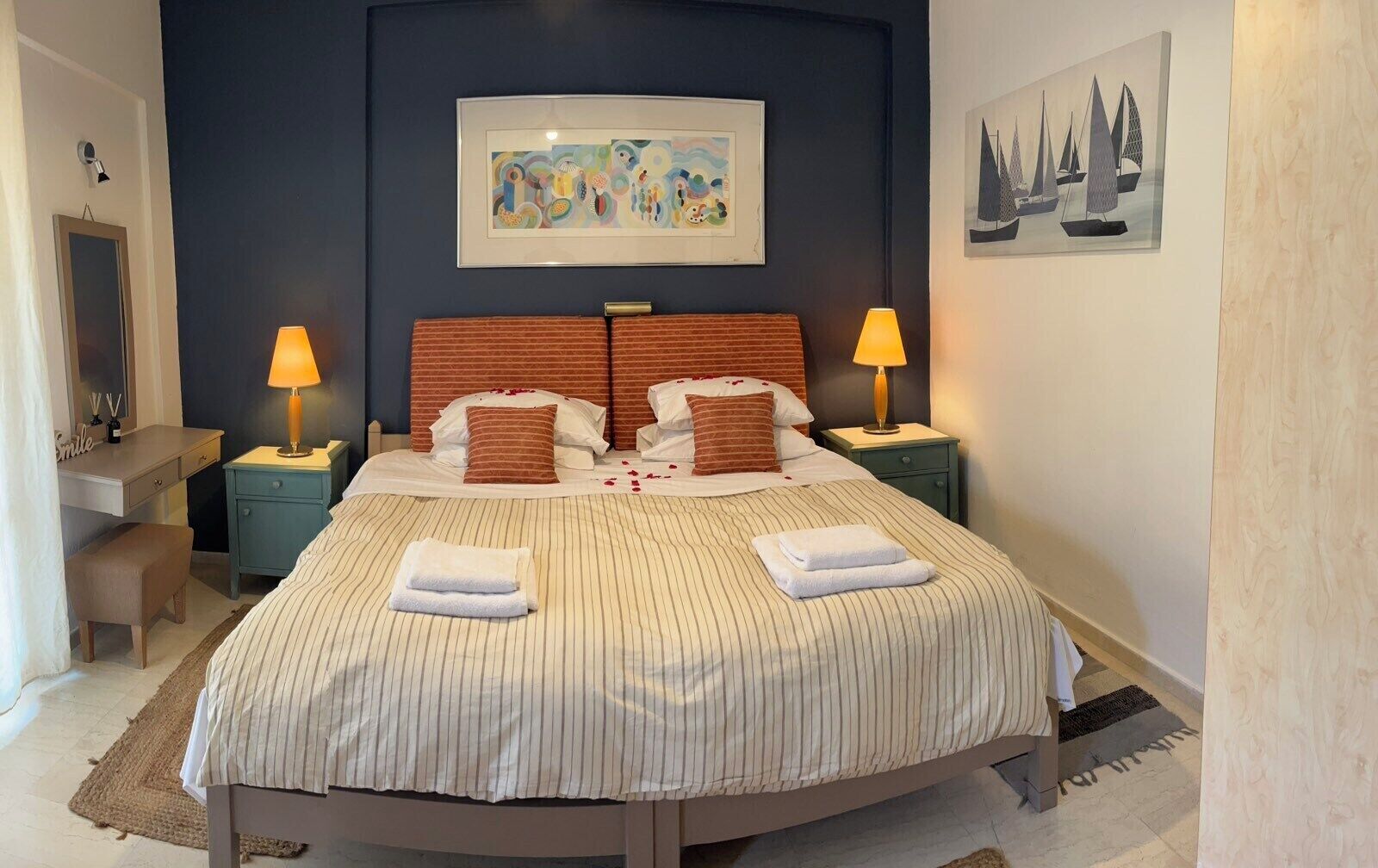 Down duvets, memory-foam beds, individually decorated