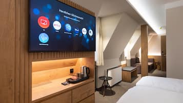 Deluxe-Doppelzimmer | 1 Schlafzimmer, Minibar, Zimmersafe, individuell dekoriert
