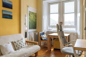 Leilighet – basic, 1 dobbeltseng med sovesofa | Oppholdsområde