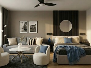 1 bedroom, iron/ironing board, travel crib, WiFi - TurnKey | Angelo Roma Studio II (Praha 2)