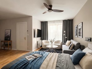 1 soveværelse, strygejern/strygebræt, weekendseng, Wi-Fi