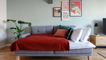 2 habitaciones, tabla de planchar con plancha, wifi y ropa de cama