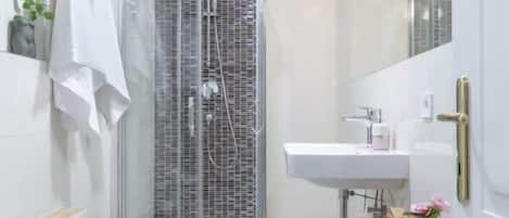 Shower, hair dryer