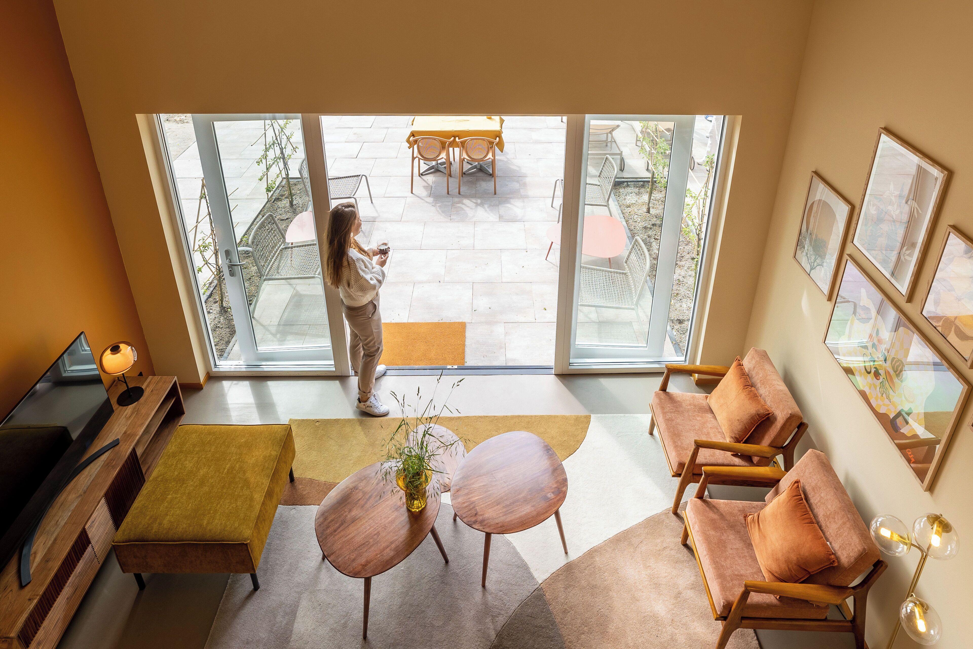 Deluxe Apartment, 2 Bedrooms, Terrace, Garden View | Living area | Smart TV, Netflix, streaming services