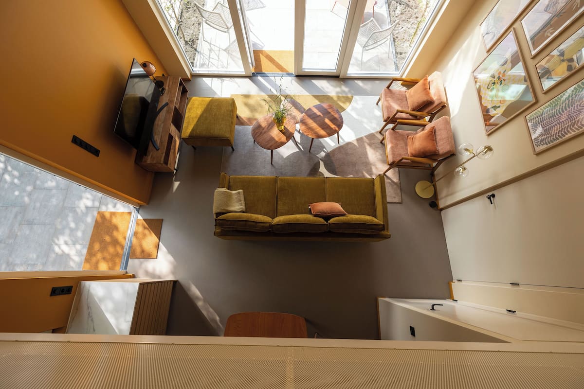 Deluxe Apartment, 2 Bedrooms, Terrace, Garden View | Premium bedding, desk, laptop workspace, blackout drapes