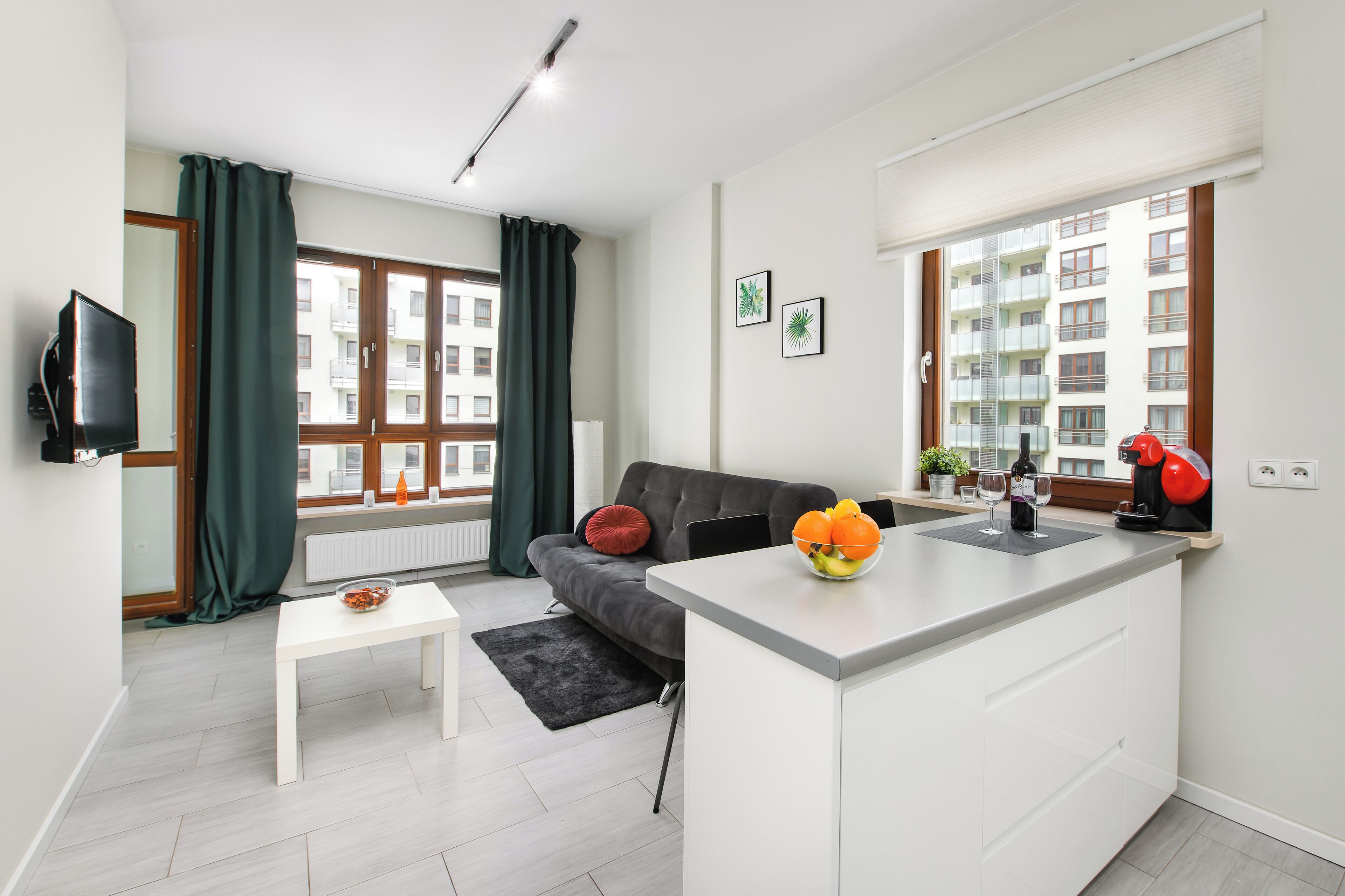 デラックス アパートメント | 低刺激性寝具、客室ごとに異なる装飾、客室ごとに異なるインテリア、ノートパソコン用作業スペース