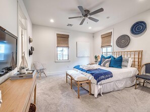 4 habitaciones, tabla de planchar con plancha, wifi y ropa de cama