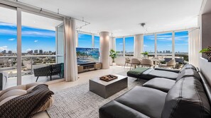 TV, video games, DVD player, foosball - Oceanview Private Condo at The Setai -2102 (Miami Beach)