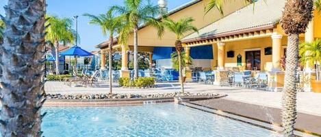 Piscine extérieure, piscine chauffée