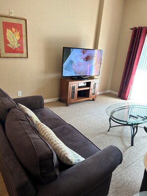 Smart TV, tenis de mesa, estéreo y monitor de computadora 