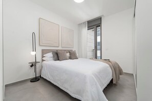 2 bedrooms, iron/ironing board, travel crib, WiFi