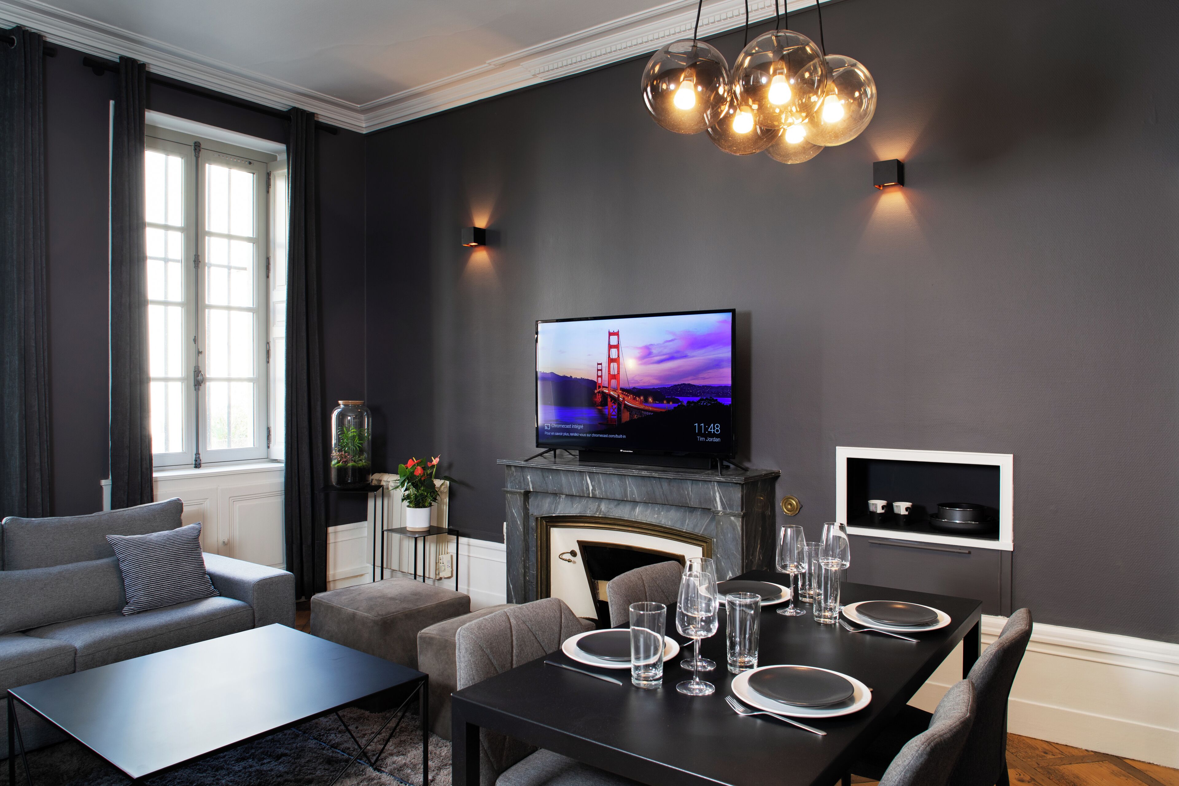Appartement Gustave | Living area | Flat-screen TV, Netflix, streaming services