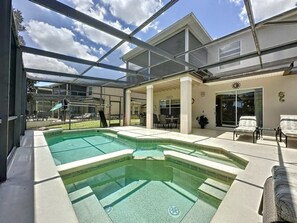 House, 4 Bedrooms | Pool | A heated pool - 4 Bed 4 Bath With Private Pool/spa 4 Bedroom Home by RedAwning (Davenport)