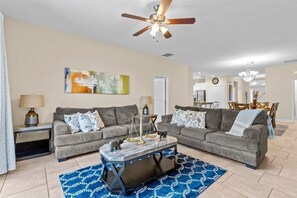 House, 5 Bedrooms | Living area - Fun In The Sun 5 Bed 5 Bath - Pool Near Disney 5 Bedroom Home by RedAwning (Davenport)