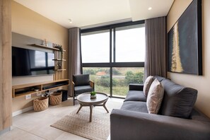 豪華公寓 | 起居區 | 平面電視、Netflix、串流服務