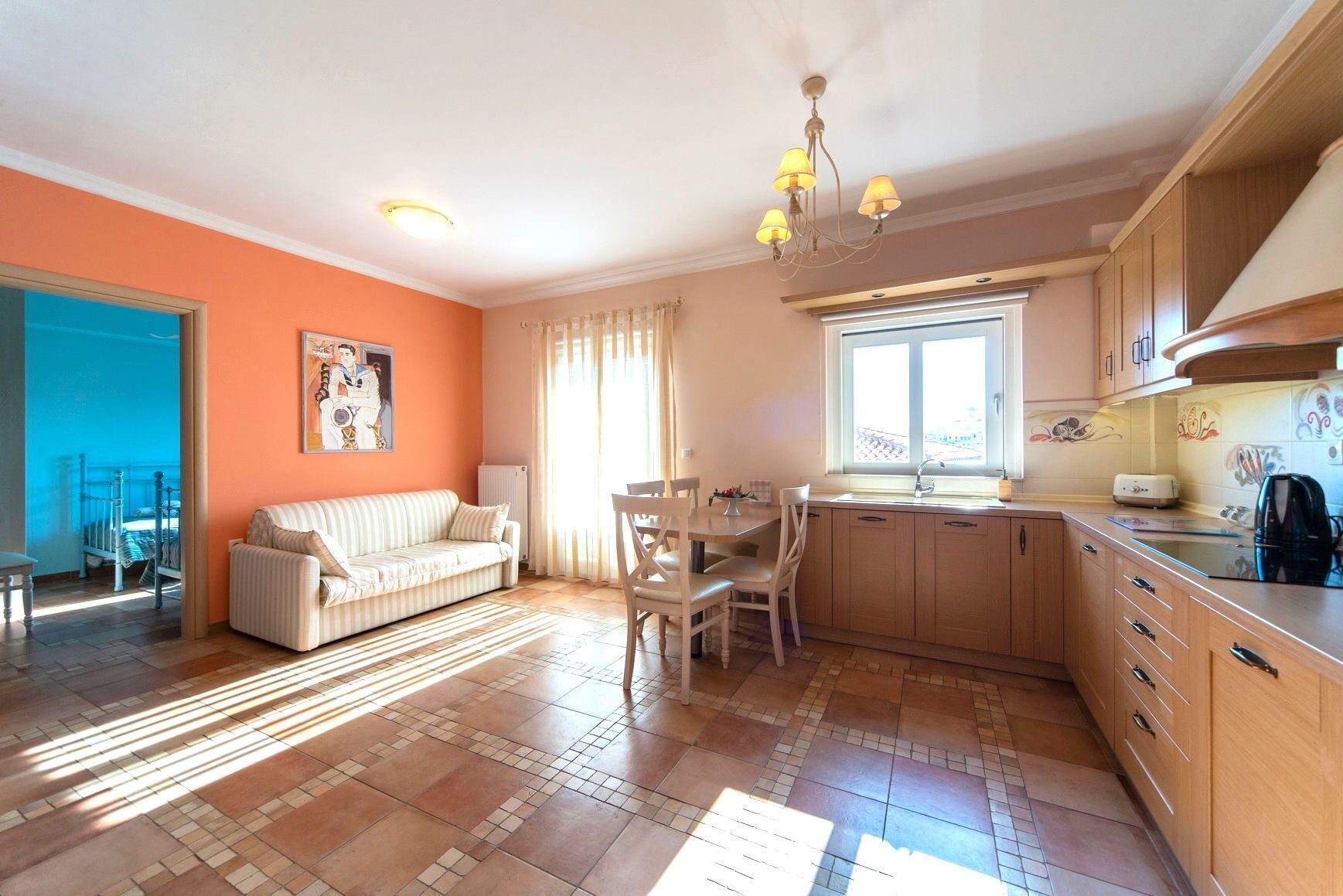 Family King Suite with Sea View | Private kitchen | Full-size fridge, microwave, oven, stovetop