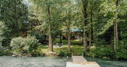 Lakefront Swan Lake Retreat • Fire Pit, Deck & Cabana