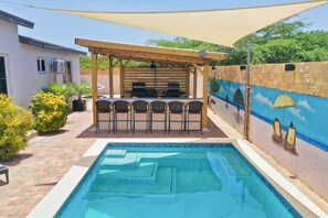 Outdoor pool - Private 3 BR Villa/Pool/Sleeps 8 (Noord)
