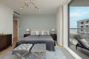 Apartment, 3 Bedrooms, 2 Bathrooms, Sea View | Free cribs/infant beds, bed sheets