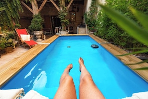 Piscina a l'aire lliure de temporada