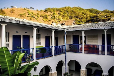 Außenbereich. La Ballena Azul Hotel