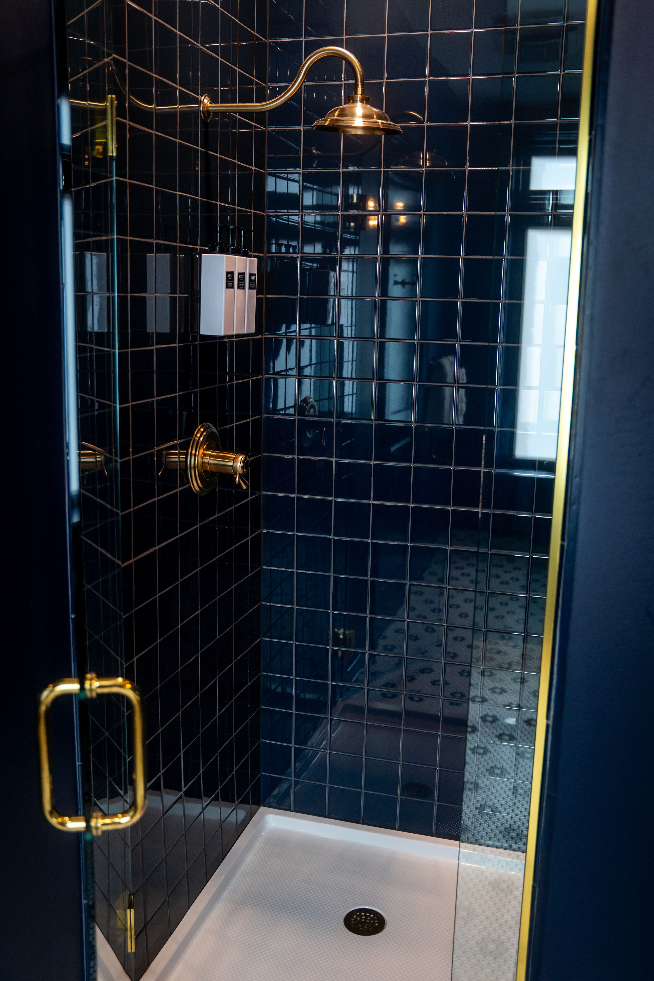Design Room, 1 King Bed | Bathroom | Designer toiletries, hair dryer, towels, soap