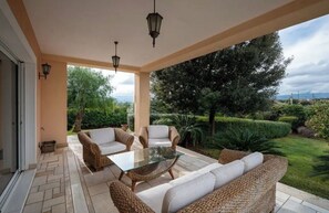Terrace/patio - Athenian Country House Retreat.
 (Markopoulo Mesogaias)