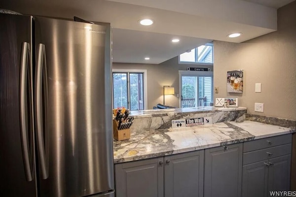 Kitchen with ample counter space.