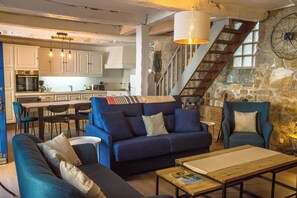 Televisión, chimenea, reproductor de DVD y libros 