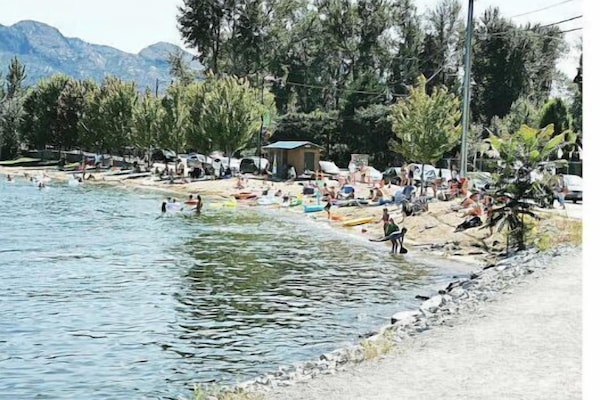 På stranden, badehåndklæder