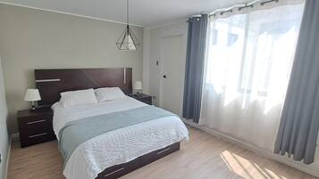 2 dormitorios, escritorio, tabla de planchar con plancha y wifi gratis