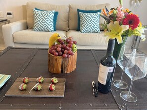 Living area - Garza Blanca Resort Cabo San Lucas, 5 Star 5 Diamond Luxury (B.C.)