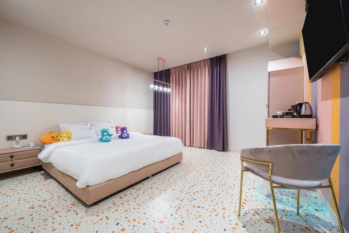 Premium bedding, individually decorated, individually furnished