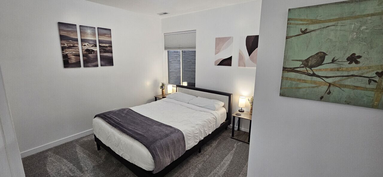 3 habitaciones, tabla de planchar con plancha, cuna de viaje y wifi 
